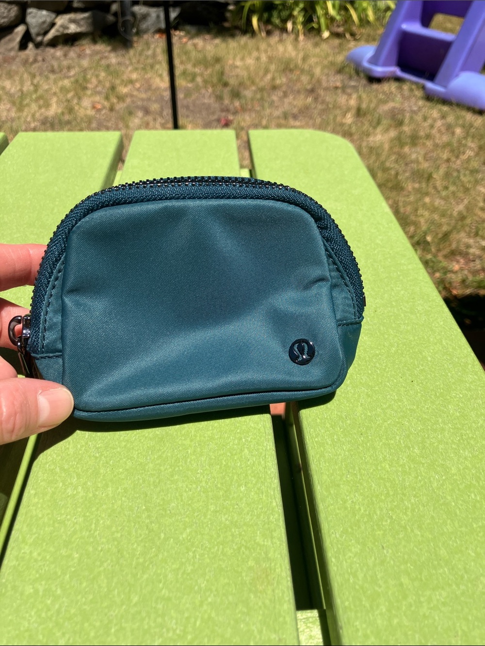 Lululemon Everywhere Belt Bag Nano Warp Teal & Black NWT RARE color